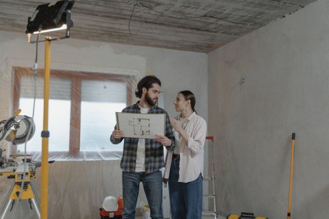 Photo d'illustration : un chantier de rénovation dans un appartement